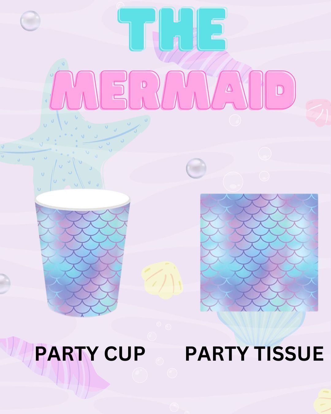 purple mermaid party supplies paper plates cups napkins disposable tableware set for kids birthday party decorations