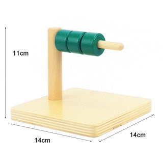 DISC ON HORIZONTAL DOWEL